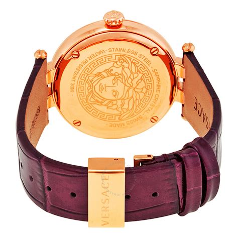 versace v-helix rose medusa head dial ladies watch|Versace Medusa leather strap watch.